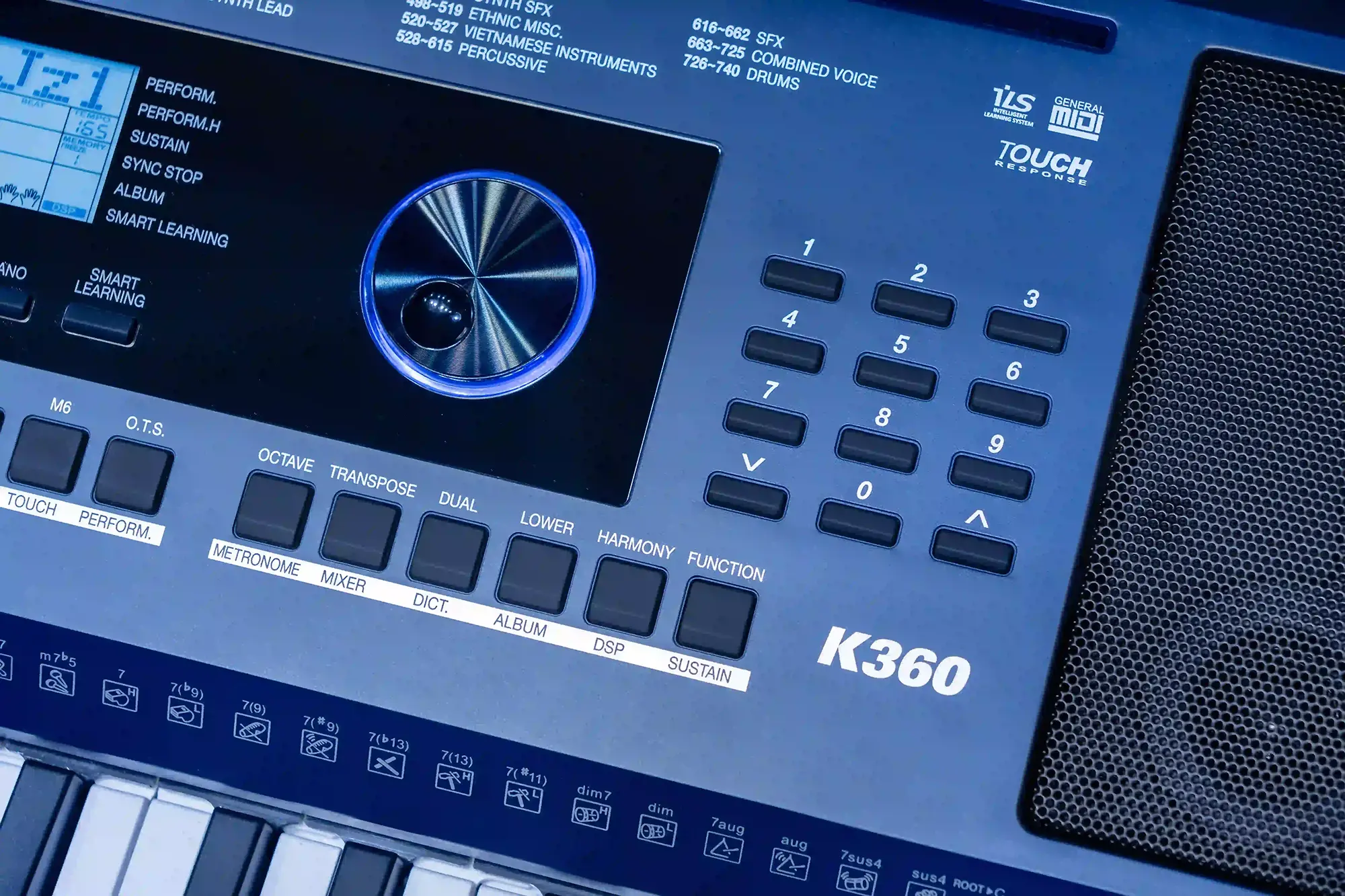 128 note polyphony KZM K360