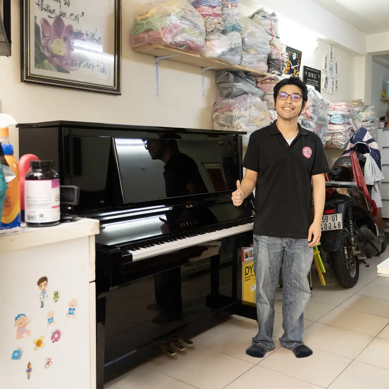 đàn piano cơ yamaha ux5