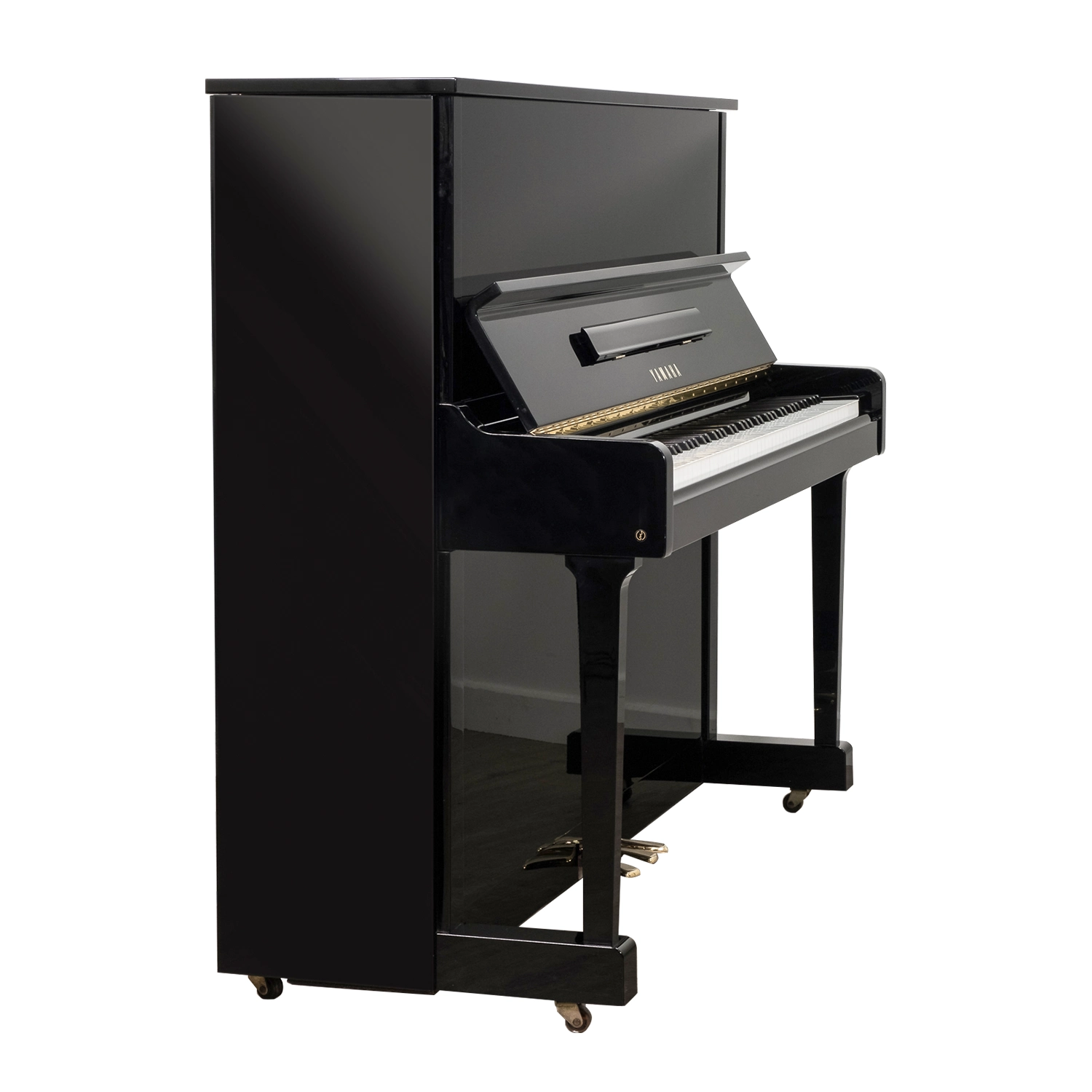 YAMAHA U10BL - Mặt bên đàn
