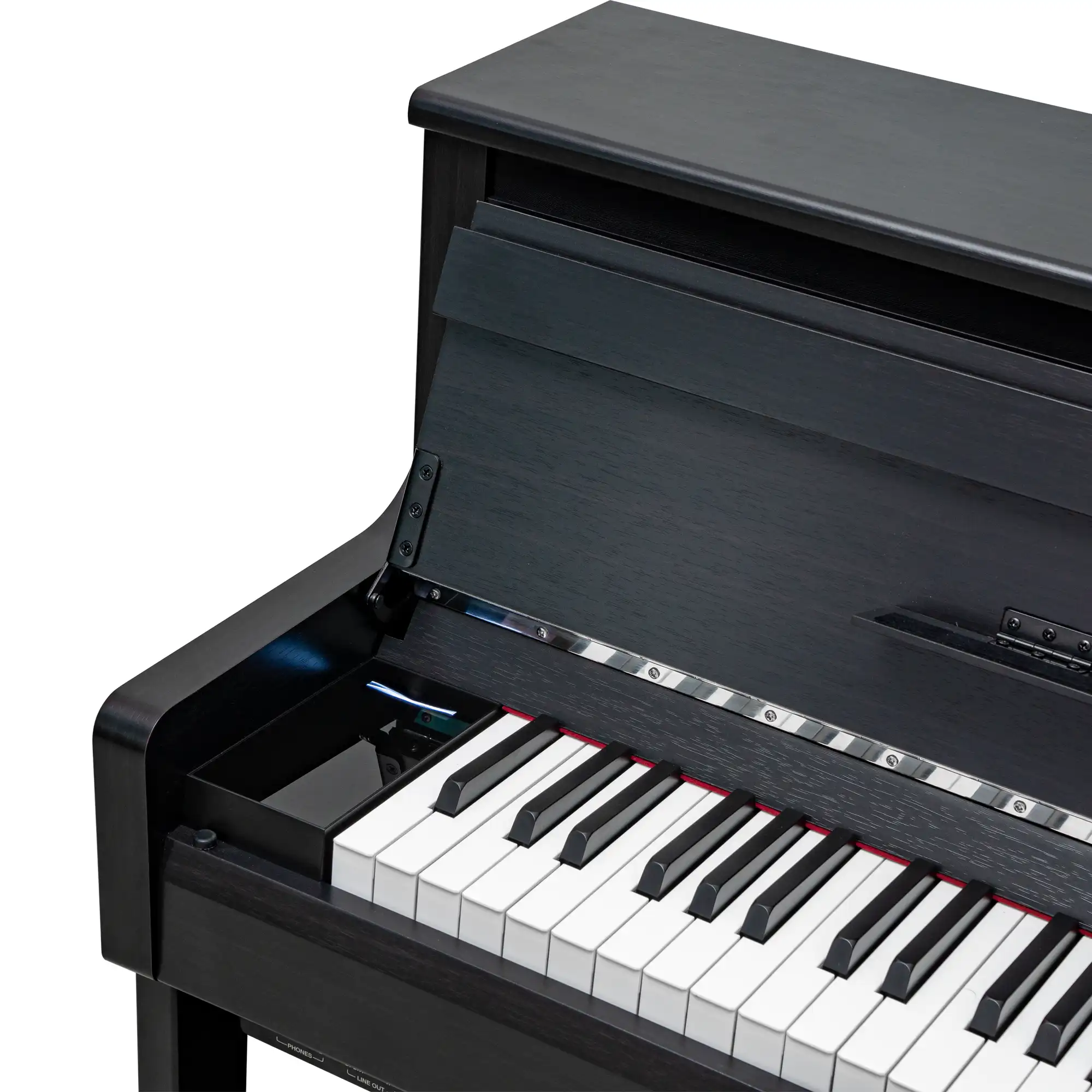 nắp đàn đóng chậm + cảm biến tắt/mở đàn piano điện kurtzman k850