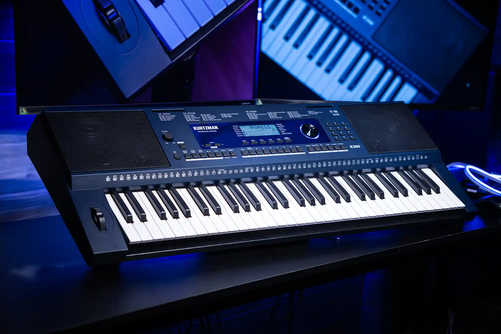 đàn piano điện Kurtzman K360, thiết kế hiện đại và tinh tế.