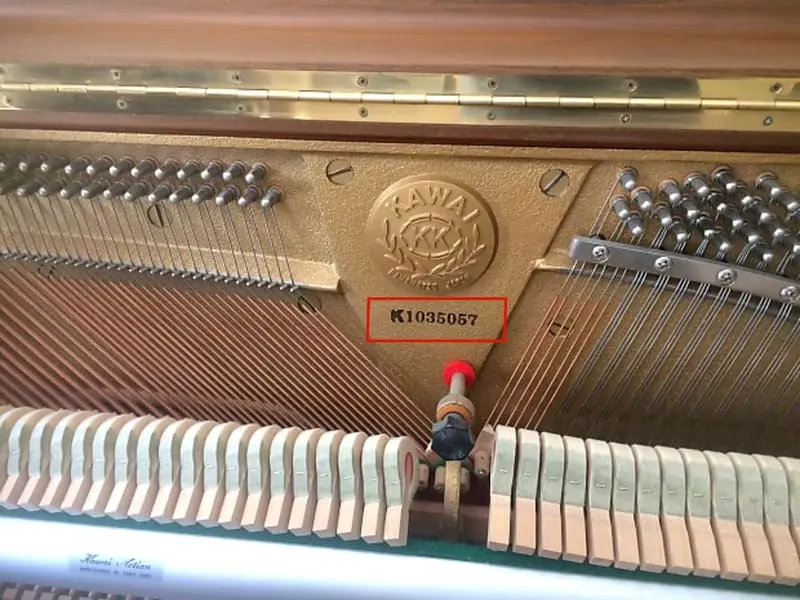 Cách kiểm tra năm sản xuất đàn piano cơ Kawai chính xác và nhanh chóng - 1